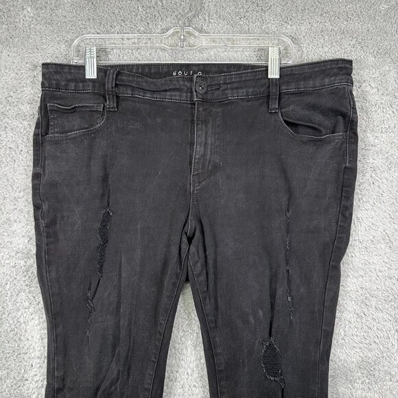 Boutique Jeans Womens Denim Stretch Black Plus Size Jean Size 16W - Picture 3 of 11